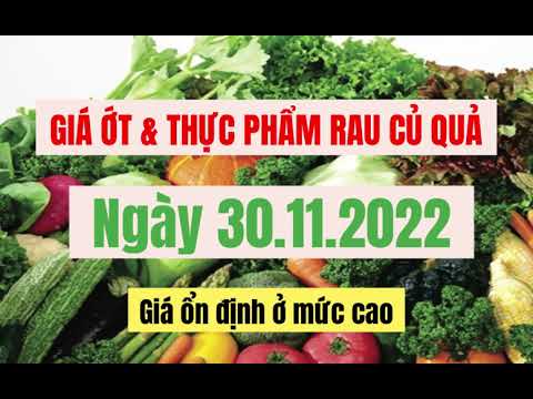 vegetables, fruits and food price November 30, 2022