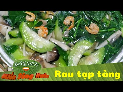 refreshing mixed wild greens from home