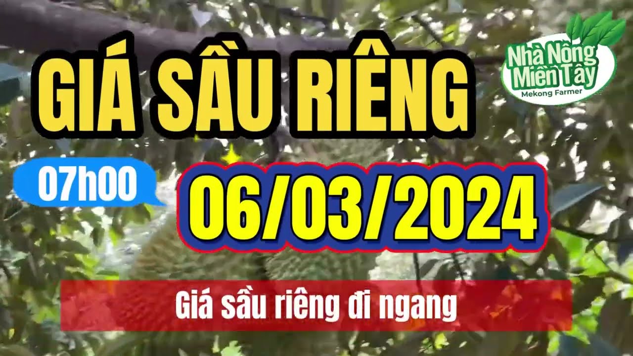 Vietnam durian prices March 6, 2024