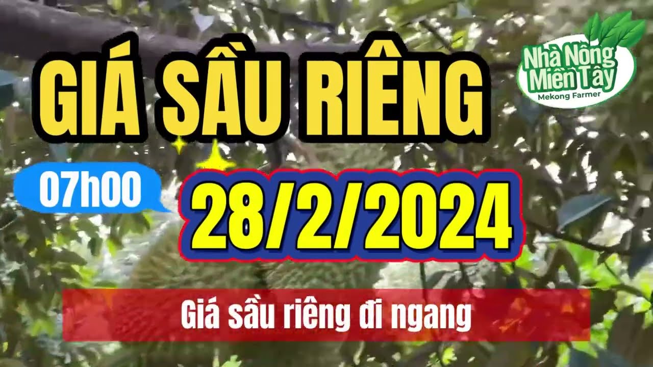 Vietnam durian prices February 28, 2024