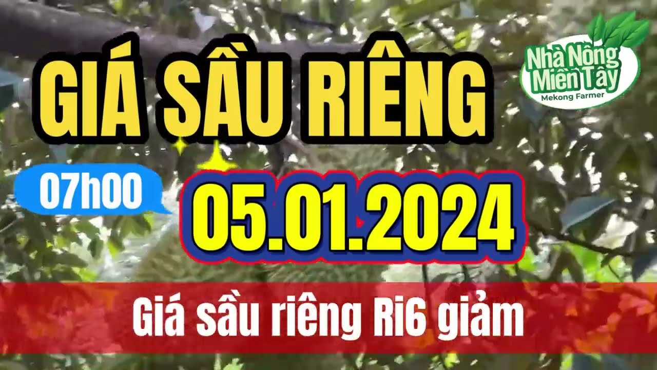 Vietnam durian prices January 5, 2024