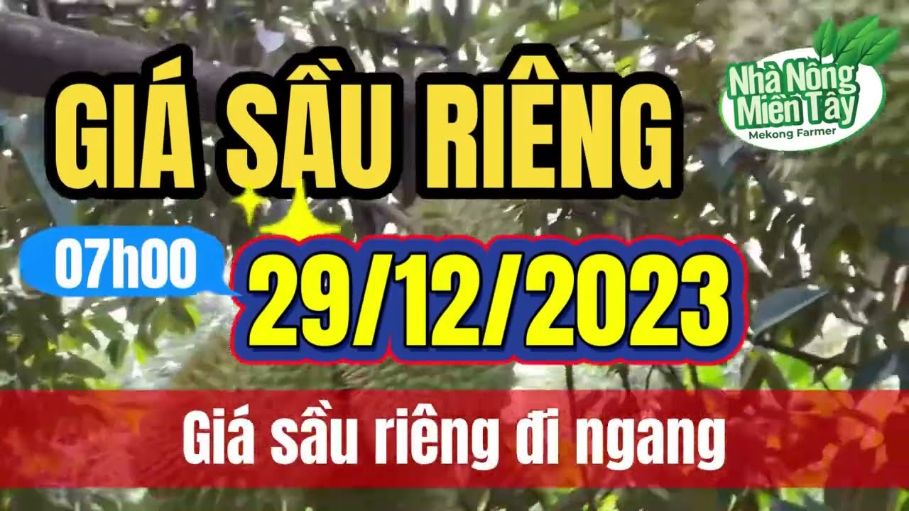Vietnam durian prices December 29, 2023