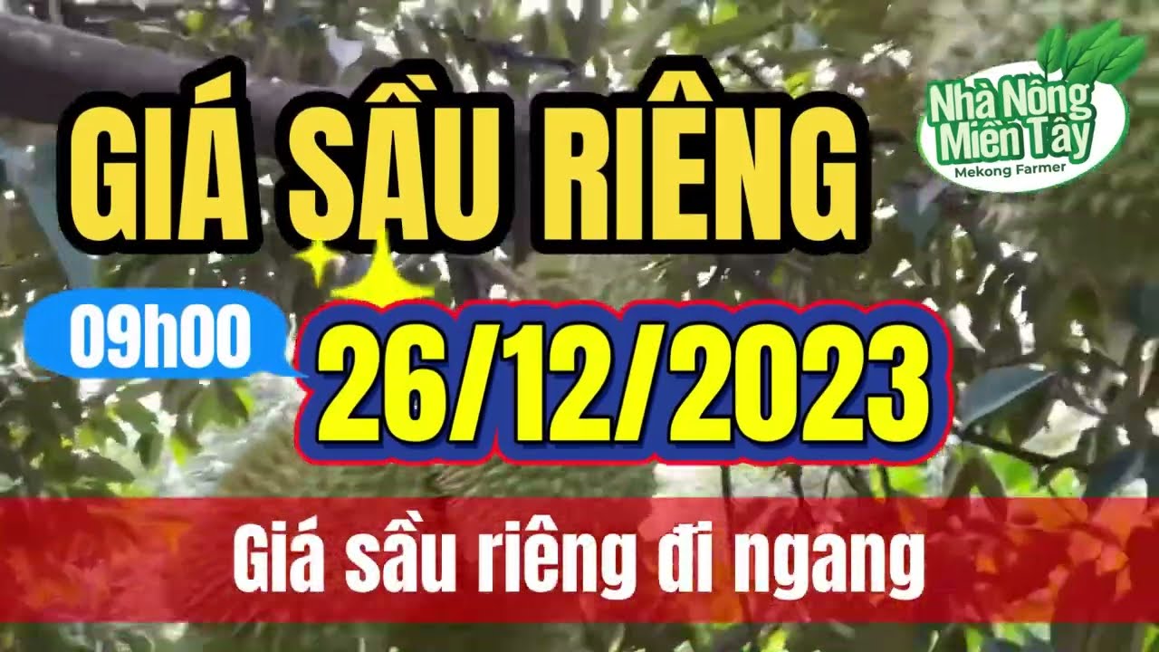 Vietnam durian prices December 26, 2023