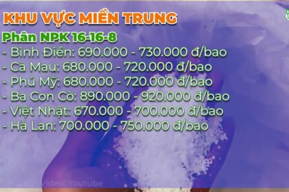 Vietnam fertilizer prices April 10, 2024