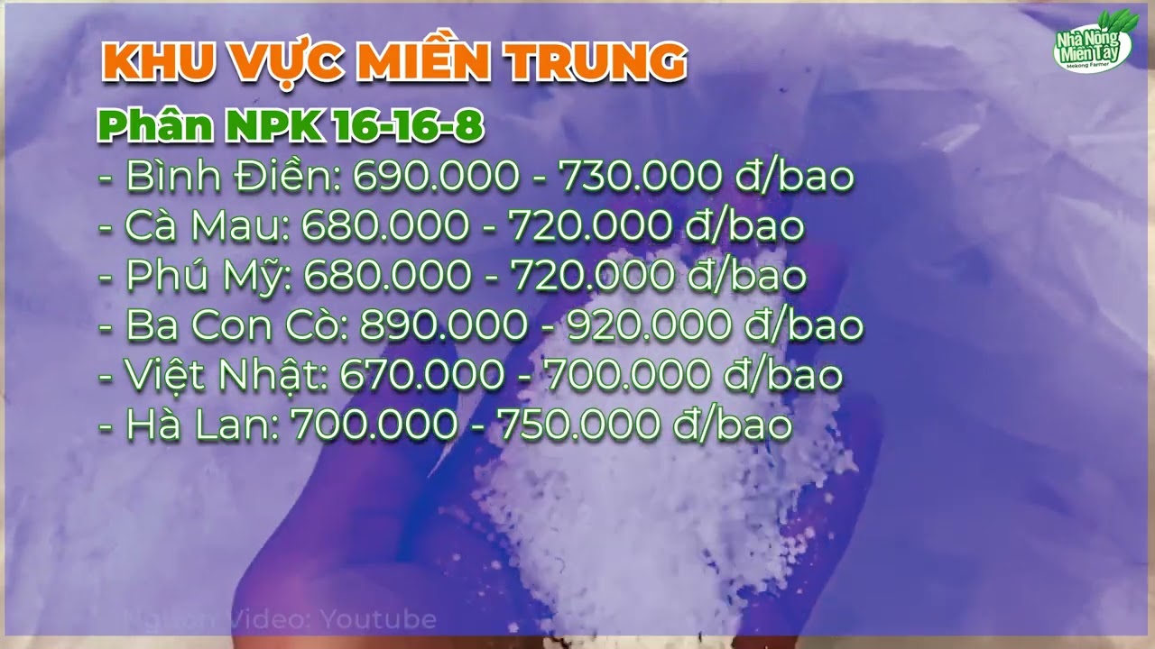Vietnam fertilizer prices April 8, 2024
