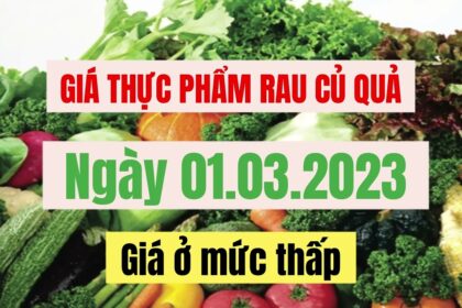 food, vegetables and fruits price March 1, 2023