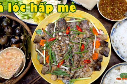 fermented-rice steamed snakehead fish