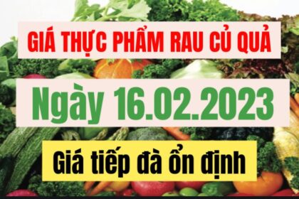 vegetables, fruits and food price February 16, 2023