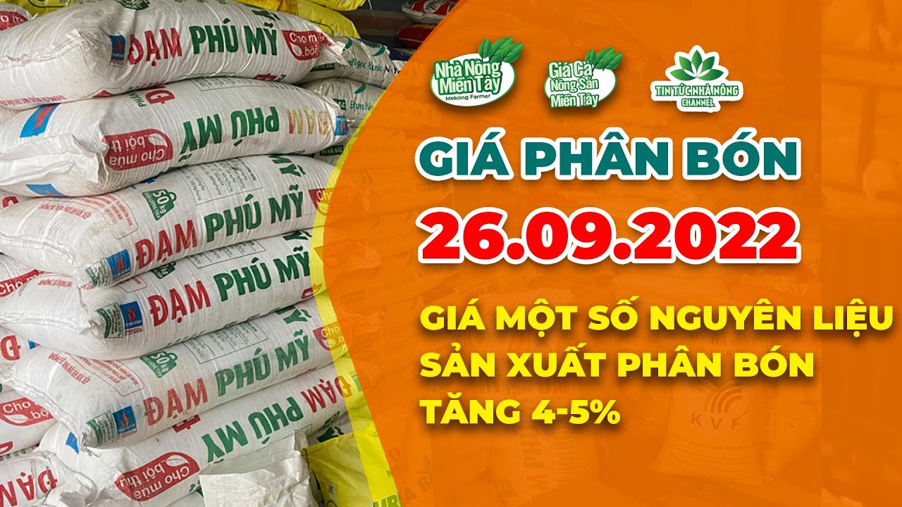 Vietnam fertilizer prices September 27, 2022