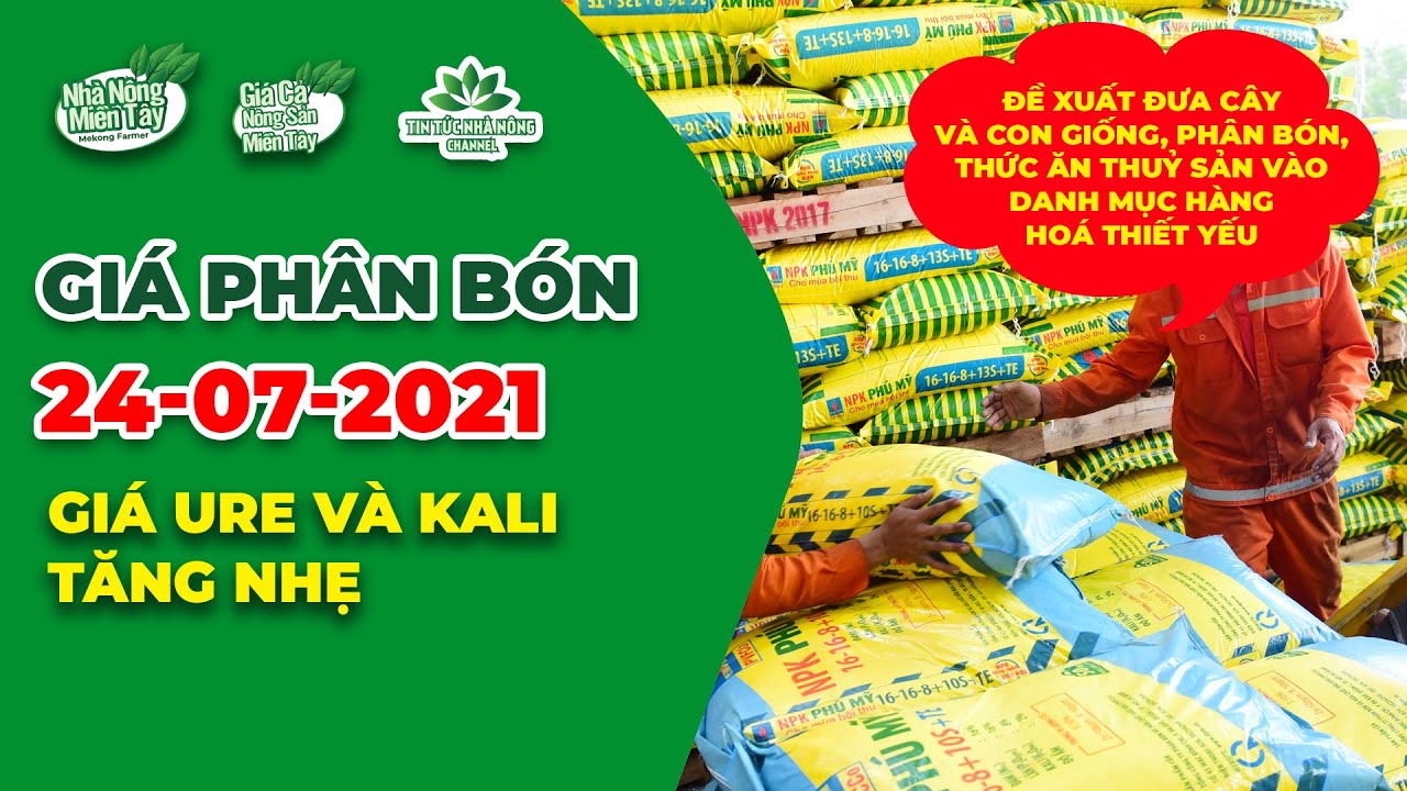 Vietnam fertilizer prices July 24, 2021