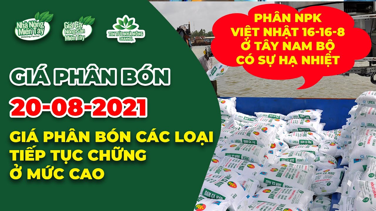 Vietnam fertilizer prices August 20, 2021